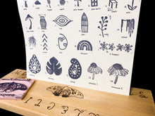 Load image into Gallery viewer, Handmade Custom Stamps, Stamps, Monarch Press Collections, handmade stamps, upcycle, sustainable, handmade, ornaments