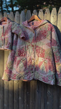 Load and play video in Gallery viewer, Floral Pink Quilt Jackets (1 Adult + 1 Child)
